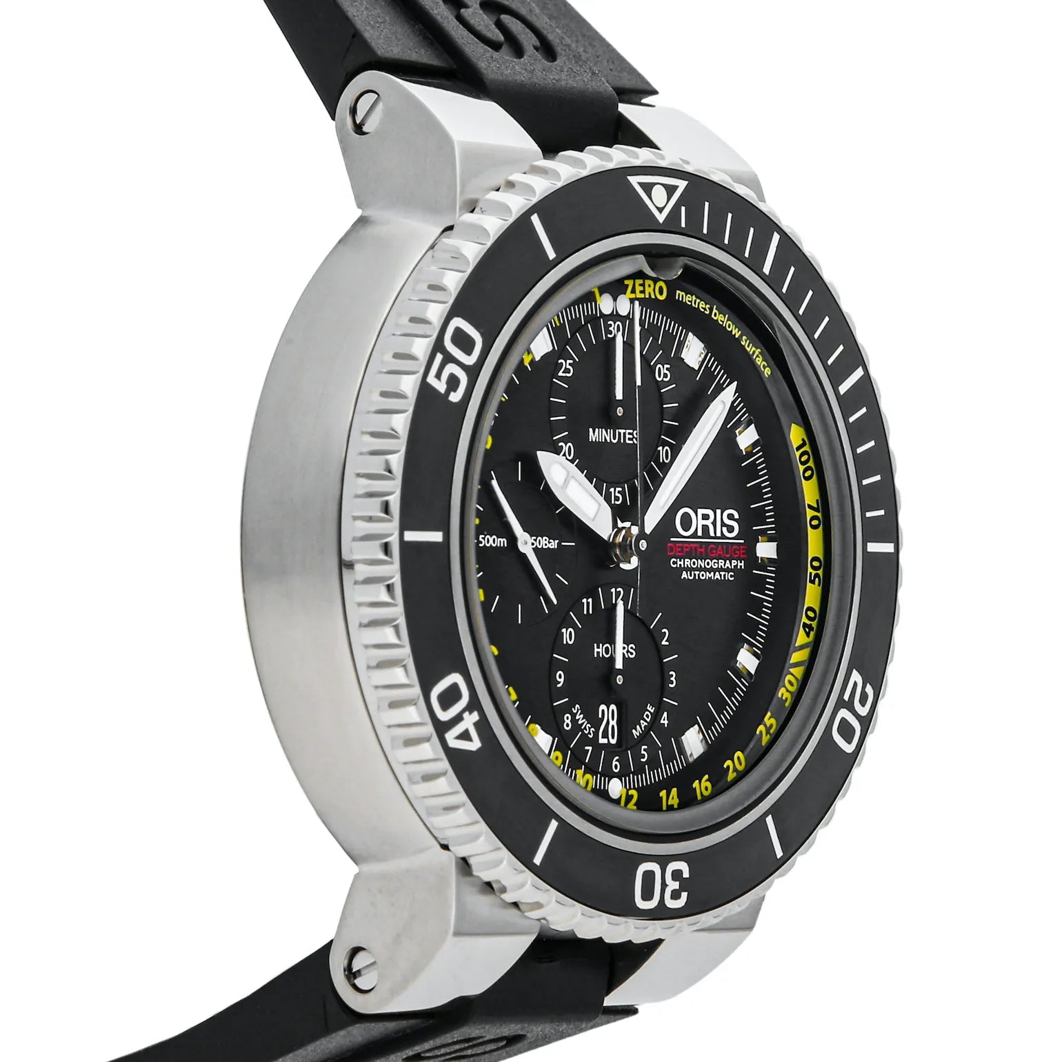 ORIS Aquis Depth Gauge Chronograph REF 01 774 7708 4154 SET RS