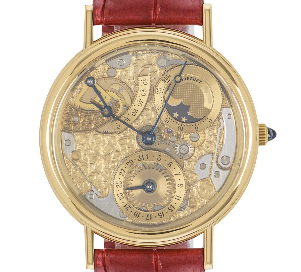 BREGUET RARE CLASSIQUE SKELETON DIAL OPENWORK YELLOW GOLD 3135