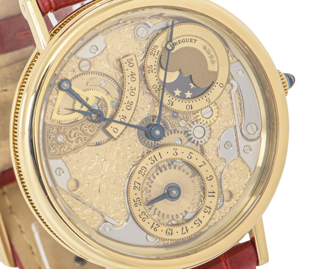 BREGUET RARE CLASSIQUE SKELETON DIAL OPENWORK YELLOW GOLD 3135